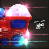 AM2929 Light Train 388-4 Musical Engine Toy Train with Light and Sound Light Funny Musical Toy for Kids Multicolour