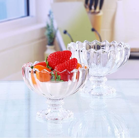 AM3048 Shine Max Glass SMIC626 Ice Cream bowl 140ml Brand Which Shine Guarantee Quality, Health And Trust Set of 6 Piece