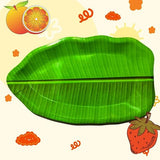 AM3236 Banana Leaf Shape Dessert Plates for All Occasions 1 Piece