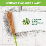 AM0687 Floor Broom Made of Natural Grass No Dust Broom for Home, Kitchen, Garage, Pantry, School, and Office