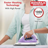 AM3642 Maharaja Whiteline 1000 Watts Sleek Dlx Pro Dry Iron 1 Pcs