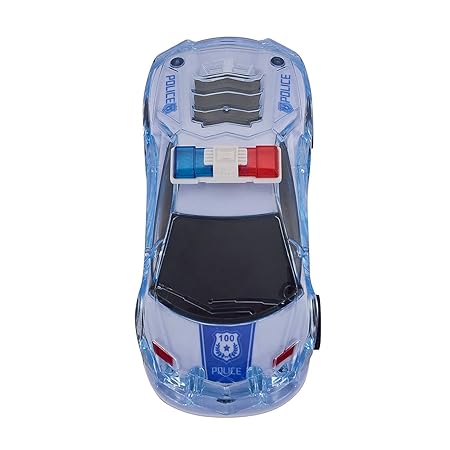 AM3449 Police Car with Lights and Sound Friction Power Car Toy