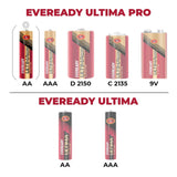 AM0784 Eveready Ultima AA Battery 400% Long Lasting