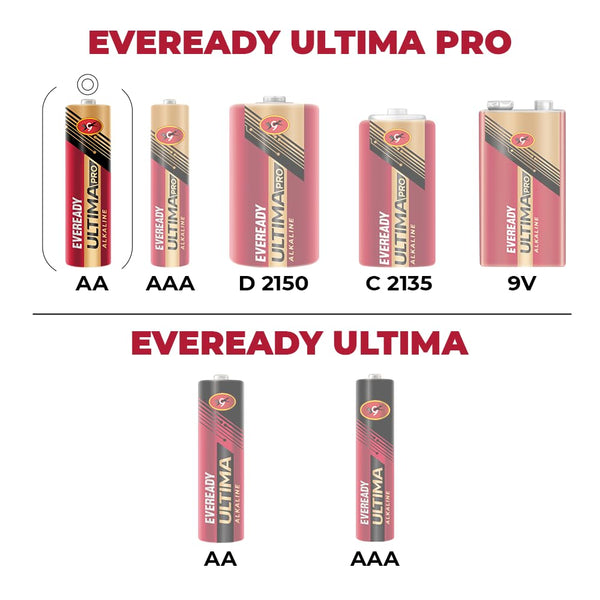 AM0784 Eveready Ultima AA Battery 400% Long Lasting