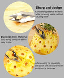 3155 Stainless Steel Pineapple Eye Remover Tool - Eye Peeler, Practical Seed Remover Clip