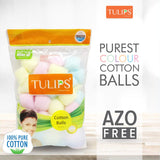 3869 Tulips Multicolor Cotton Balls (50 Pieces) - Pack Of 1