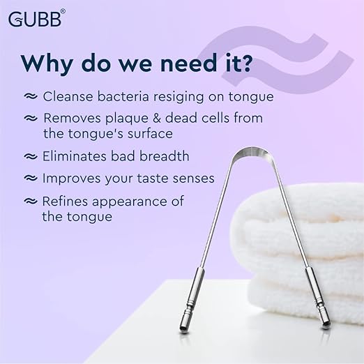 AM2055 Gubb Tongue Cleaner S.S Handle Metal (10Pcs)