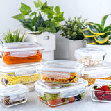 AM3700 Borosil Square 320ml Glass Storage Container For Kitchen