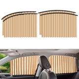 7498A  4PCS CAR CURTAIN SLAT FOLDING WINDOW SUNSHADE MAGNETIC CAR SIDE WINDOW SUN SHADE SLIDER