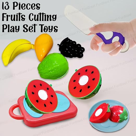 AM3474 Fruit Party Play Set Toys for Kids 13 Piece