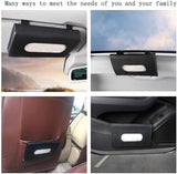 AM3410 Premium Leather Sun Visor Mount Tissue Holder With Tissue