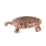 AM0724 Copper Tortoise with Plate for Vastu, Tortoise for Good Luck, Vastu 3.5"