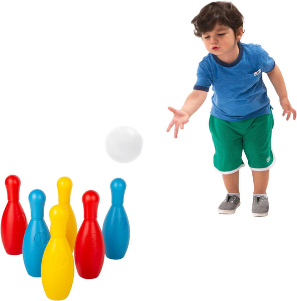 AM0380 Color Baby Bowling Game with Ball, Children -6pcs Bottle  ,2 ball