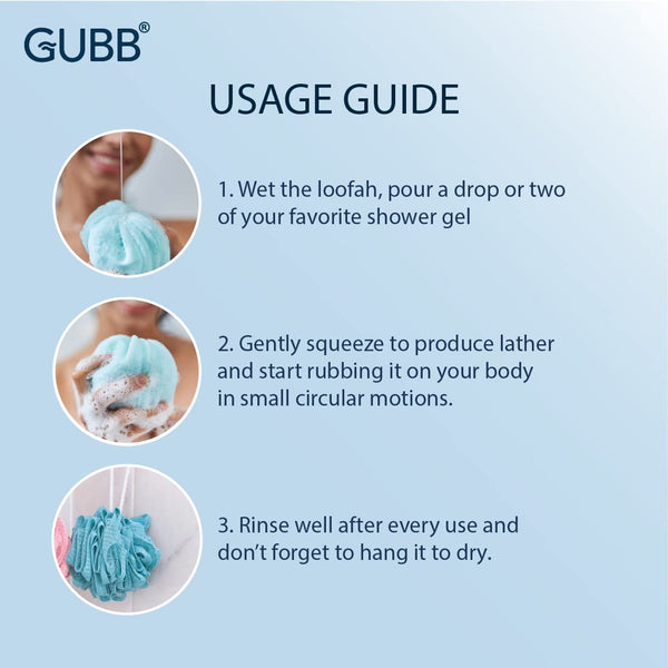 AM2043 Gubb Bath Loofah Loose Quintessential Grooming Multicolor