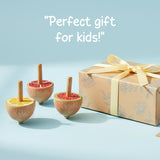 A07155 Wooden Spinning Top Toy for Kids