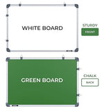 AM5151 2 in 1 Whiteboard and Chalkboard for Office, Home & School