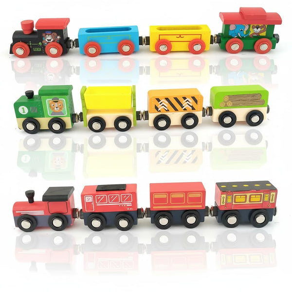 A07153 Wooden Toy Train Set for Kids