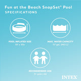 AM3973 Intex Wet Set Collection Snorkel Buddies Snapset Pool, Multi Color (1.52m x 25cm)