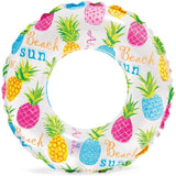 AM0388 24 inch Lively Print Swim Rings for Kids 6 and Above Years. Fun Swimming Pool Float for Kids