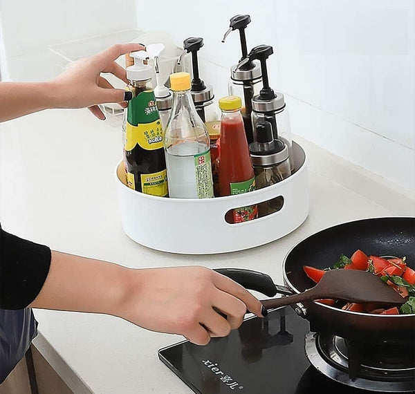 Multi-Purpose 360° Rotating Organizer Tray/Kitchen Organizer