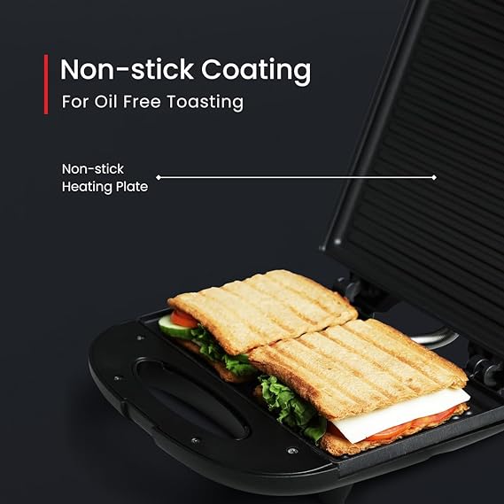 AM2275 Prestige PGMFB 800Watt Grill Sandwich Toaster with Fixed Grill Plates