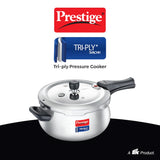 AM2250 Prestige 3L Svachh Tri-Ply handi pressure cooker(outer lid)|Deep Lid for spillage control