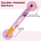 AM2451 Astro Marker Water Based Colour Markers Double Head Washable Markers HMC-9179 24Pcs Multicolour