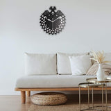 AM0608 Wooden Peacock Shape Wall Clock Round Number MDF design for Home -11.5x11.5