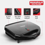 AM3644 Maharaja Whiteline Aprica Plus 750 Watts Toast Sandwich Maker(SM-206)