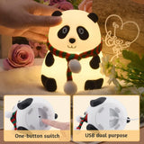 3164 Panda Night Light  Rechargeable Silicone LED Lamp ,Animal Night Light For Bedroom