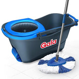 AM2498 Gala Turbo Spin Mop Floor Cleaning Mop stick big wheel with 2 Refills