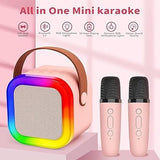 AM3440 Wireless Speaker Microphone Set RGB Light Support Portable Karaoke 2Pcs