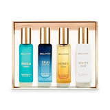 AM2384 Bellavita Perfume Gift Set Unisex Skai, Fresh, White oud, Honey Oud Perfume 80ml 4Pcs