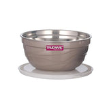 AM2420 Trueware Ultimate Microwave safe Stainless Steel Plastic Serving Bowl Large 2200ml