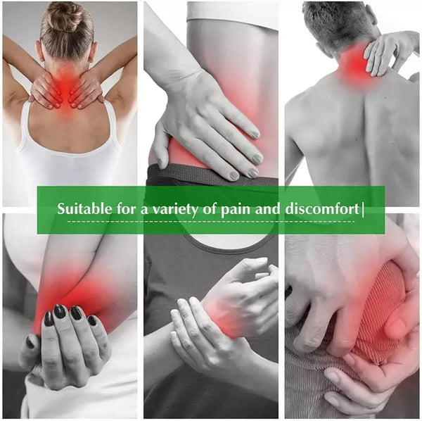 AM5047 Natural Knee Pain Relief Patches - Heating Herbal Patches for Back, Neck, Shoulder, Joints - No Side Effect (Pack of 10)