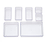 AM3229 Transparent Plastic Drawer organizer 7 Piece