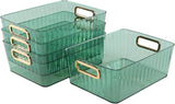 AM2521 Tropical Basket Plastic Storage Baskets Rectangle Storage for Small Items 1 Pcs Multicolour