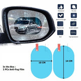 7552 ANTI FOG ANTI SCRATCH INTERIOR REARVIEW CAR MIRROR FILM WATERPROOF HD CLEAR PROTECTIVE STICKER FILM FOR SAFE DRIVING, CAR MIRRORS, SIDE WINDOWS