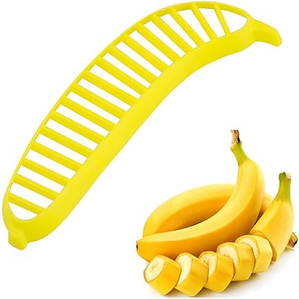 2084 Plastic Banana Slicer 25cm Cutter With Handle 1 Piece