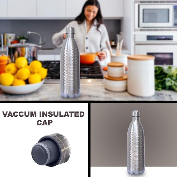 AM2426 Infinity Hammer Stainless Steel 24 hours Hot Cold Double Wall Vacuum Flask 750ml