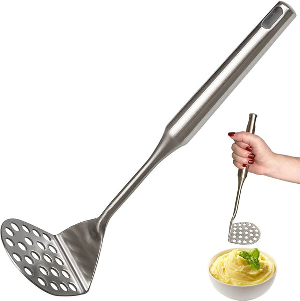 AM3131 L Shape 9 Inch Potato Masher Premium Stainless Steel