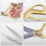 AM2741 JB-9 K-38 Multipurpose Stainless Steel Gold-Plated Scissors  266mm 10.5" (1pcs)