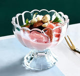 AM2894 Crystal Glass Glass Bowls Set 6 Serving Dessert, Ice Cream Bowls Set, Pudding Set, Mocktails, Cocktails and Fruit Salad Glass Bowl Set of 6