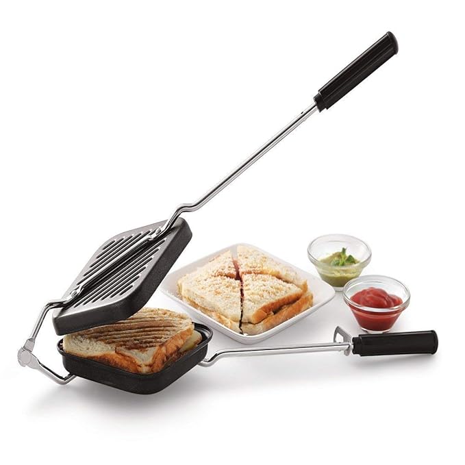 AM3583 Toster Black Grill Wire Handle Sandwich Maker – Amd-Deodap
