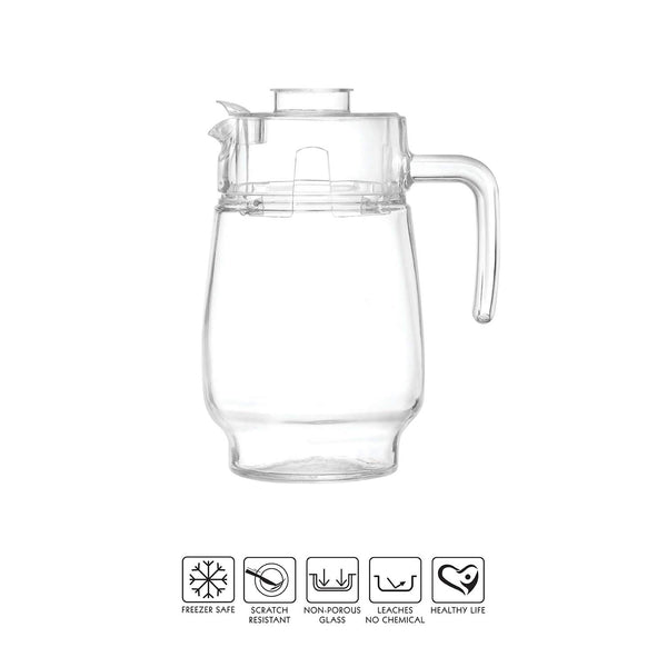 AM2660 Cello Oslo Sodalime Glass Water Jug, 1500ml, Clear