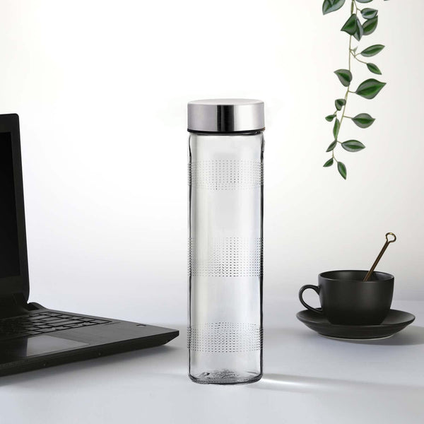 AM3008 Glass Water Bottle with Leak-Proof Airtight Double Layer 750ml Without box