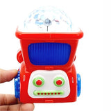 AM2929 Light Train 388-4 Musical Engine Toy Train with Light and Sound Light Funny Musical Toy for Kids Multicolour