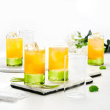 AM5168 Borosil Vision Large Glass Set (Transparent, 350ml)-Set of 6