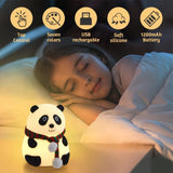 3164 Panda Night Light  Rechargeable Silicone LED Lamp