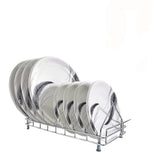 AM3522 SS Plate Stand With Handle No.6 Kitchen Rack Organizer for Home